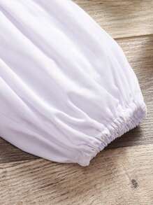 SHEIN Elladie kids 少女氣球袖束腰襯衫裙