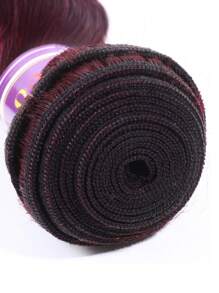 Colored 99J Human Hair Burgundy Wine Color Body Wave Bundles 1Pc Virgin Unprocessed Extensions Hair - S99J - View 2