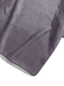 Men Solid Drop Shoulder Tee - Dark Grey - View 3