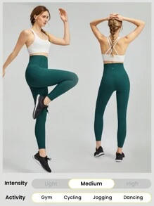 GLOWMODE 24" FeatherFit™-Sculpt Buttoned Leggings Corset Super High Rise Medium Impact Jogging Gym Training Daily