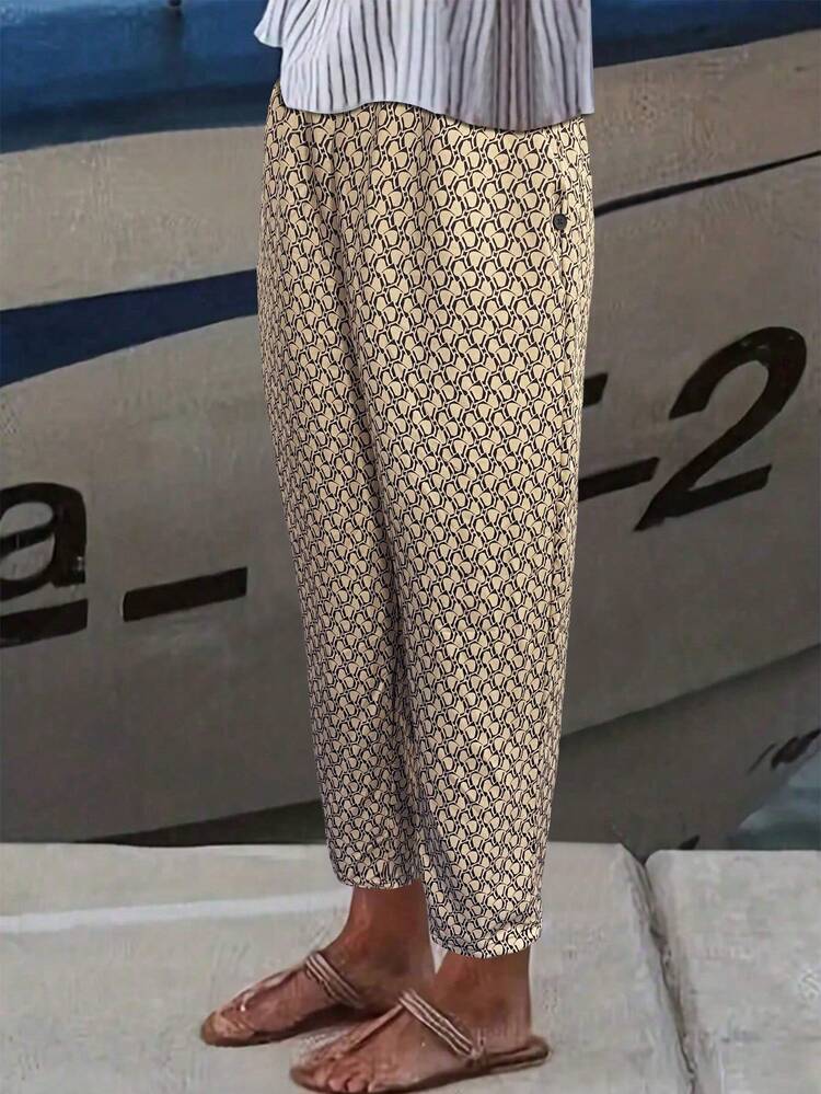 Women Printed Casual Everyday Spring/Summer Long Pants Fall Cloth For Women