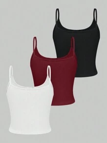 Zolique 女士夏季分鈕背心套裝，多種顏色可選 - 彩色 - 查看 2