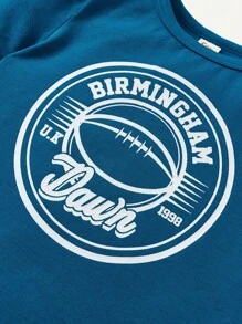 Cozy Pixies Conjunto a juego de bebé con camiseta de manga corta de cuello redondo y pantalones cortos casuales - Verde - Ver 4