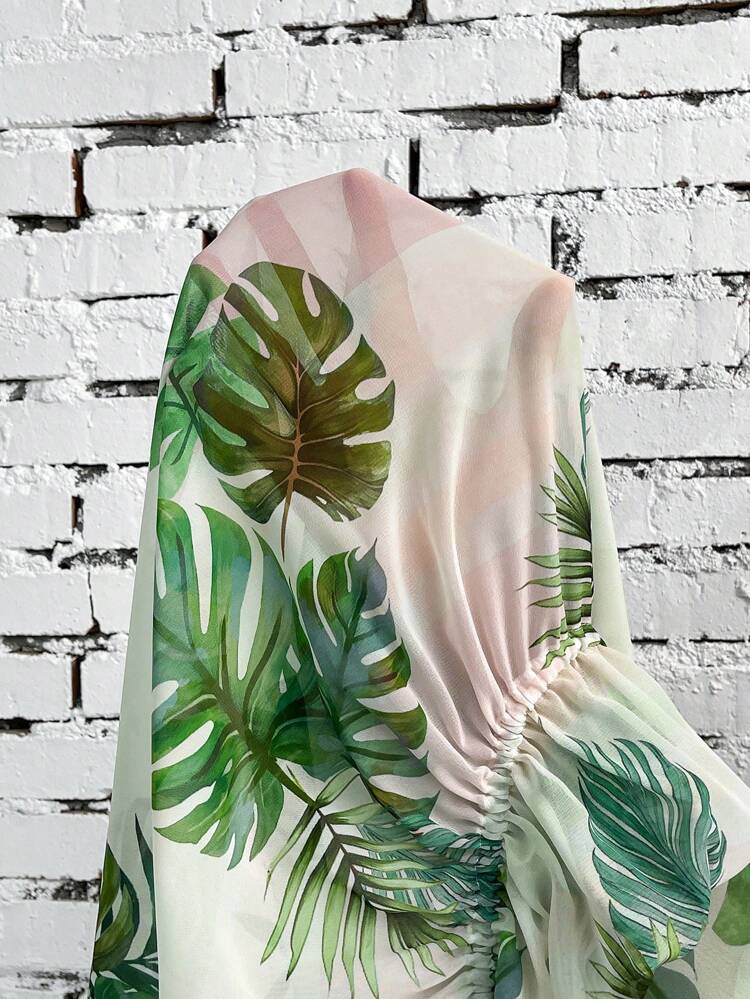 Plus Size Vacation Waist Belt Casual Shirt