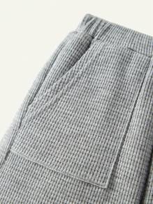 Cozy Pixies Baby Jungen Dekorative Geknöpfte Kragen Halb-Knopf Kurzarm Top und Shorts Set Einfarbig als passendes Set