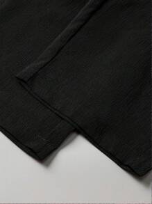 Calvaya Plus Size Solid Color Plain Fabric Casual Outing & Office Party Pants Fall Cloth For Women