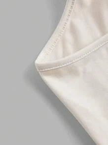 SHEIN EZwear 3入組性感休閒鎖骨背心上衣，夏天適用，修身版型 - 彩色 - 查看 6