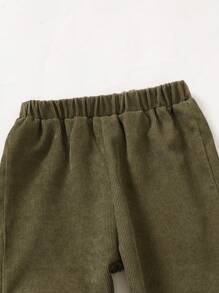 SHEIN Sweat-shirt À Capuche À Poche À Rabat Pour Jeune Garçon Et Pantalon De Jogging