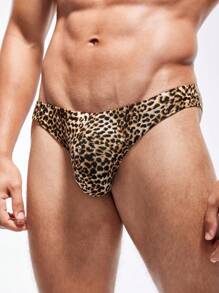 DrisQ Męskie figi trójkątne w panterkę seksowna bielizna