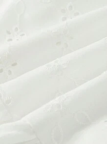 Cozy Pixies Baby Mädchen elegantes Spaghetti-Träger-Kleid mit Hohlsaum-Stickerei in uni