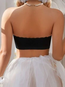 隐形无肩带无钢圈文胸，1 件