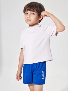 Conjunto de Esportes de Impressão de Carta para Menino Jovem (2 Peças)