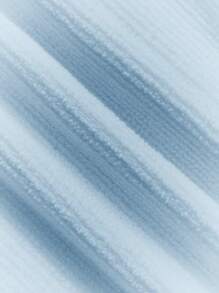 Cozy Pixies 女嬰2入組素色小高領木耳邊小高領T恤 - 藍白色 - 查看 6