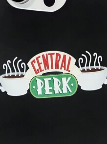FRIENDS X SHEIN Central Perk Coffee Cup Pattern Phone Case
