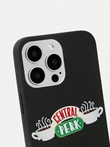 FRIENDS X SHEIN Central Perk Coffee Cup Pattern Phone Case