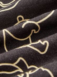 Cozy Pixies 男嬰1入組卡通圖案背帶連身褲和1入組素色背帶連身褲