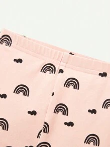 Cozy Pixies Baby Girl Cartoon Patterned Long Pants 3pcs/Set - Blue - View 10