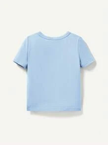 Cozy Pixies Baby Girl Snug Fit Round Neck Short Sleeve Top And Pants Homewear Set Matching Set
