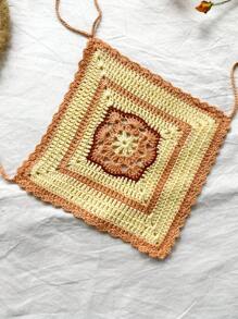 Soleia WYWH lässiges rückenloses V-Ausschnitt Crop Top mit Bindeband, Landstil, gelb, für den Sommer