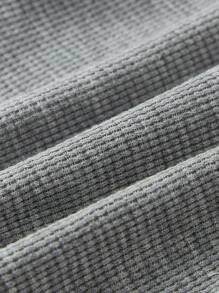 Cozy Pixies Baby Jungen Dekorative Geknöpfte Kragen Halb-Knopf Kurzarm Top und Shorts Set Einfarbig als passendes Set