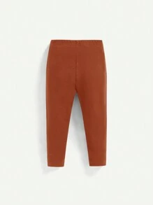 Cozy Pixies Baby Girls' Polka Dot Print Lightweight Three-Piece Set Including Pants - Rust Brown - View 7