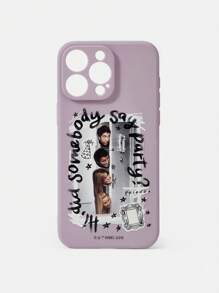 FRIENDS X SHEIN Fioletowa klasyczna postać i graficzne etui na telefon ze sloganem - Wrzosowy - Zobacz 6
