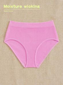 SHEIN Sport Studio Women Simple Solid Color Comfortable Sport Underwear