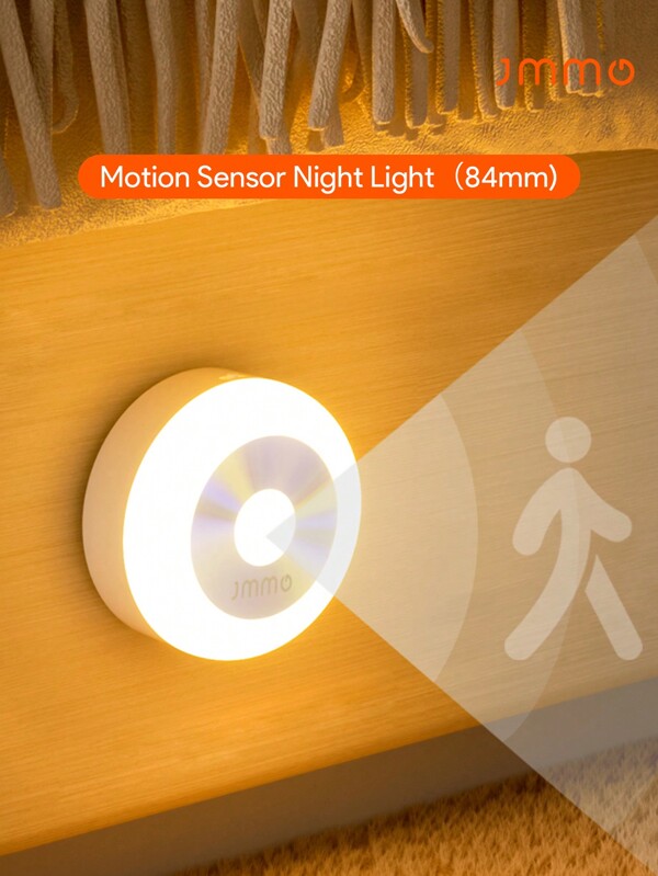 JMMO Lamp,Motion Sensor Light,Smart Wireless USB Rechargeable Night Lights,15-S Auto-Off & Long-On Mode,Under Counter Closet Lighting,Battery Powered Operated Dimmable Lights For Stairs Bedroom Kitchen,Cabinet & Wall Decor