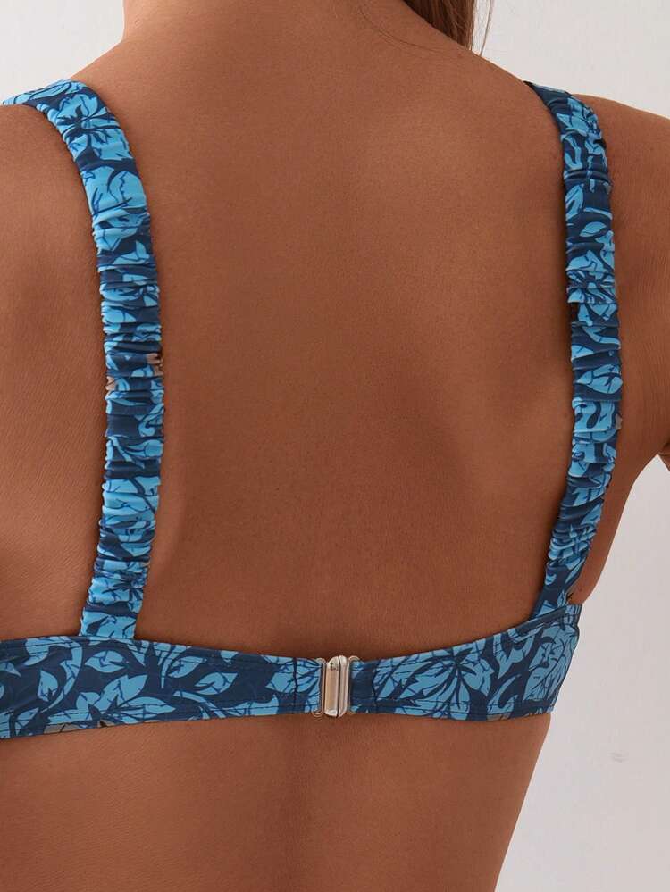 Two-Piece Separated Bikini Set With Random Print (Copyright Purchased) Summer Beach