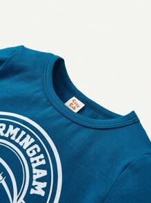 Cozy Pixies Conjunto a juego de bebé con camiseta de manga corta de cuello redondo y pantalones cortos casuales - Verde - Ver 3