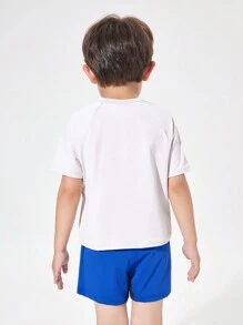 Conjunto de Esportes de Impressão de Carta para Menino Jovem (2 Peças)