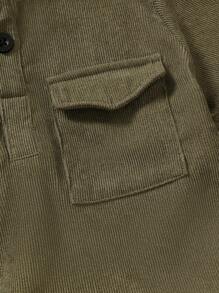 SHEIN Sweat-shirt À Capuche À Poche À Rabat Pour Jeune Garçon Et Pantalon De Jogging