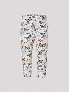 Cozy Pixies Baby Girl 2pcs Butterfly Print Leggings - Multicolor - View 6
