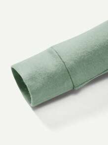 嬰兒女寶寶貼身睡衣套裝，可愛動物印花圓領上衣和長褲，4件裝 - 綠色 - 查看 12