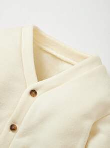 Baby Boy Striped Print Dual Pocket Jacket & Joggers & Tee - Multicolor - View 6