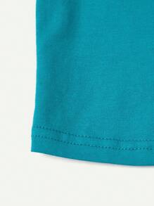 Cozy Pixies Baby Boy Letter Print Tank Top And Casual Shorts Set