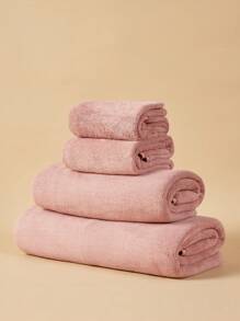 SHEIN Basic living Ultra Soft And Absorbent Towel Set For Home Use Christmas For Holiday Gift Giving Home Bathroom Decor Summer