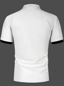 Manfinity Mode Camisa de polo para hombre con diseño clásico y elegante de línea