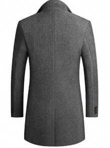 Chaqueta de traje de solapa ancha de una hilera para hombre