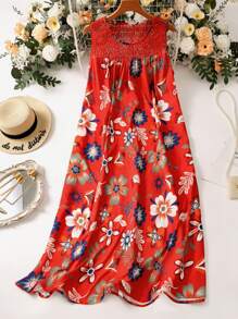 Breezaya Cộng với váy ren ren in hoa - Nhiều màu - Xem 1