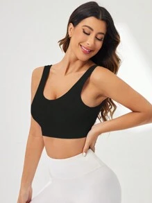 Easithlete 女性時尚無縫純色運動內衣