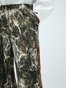 Manfinity VCAY Men Plus Size Woven Printed Casual Wide-Leg Pants - Multicolor - View 3