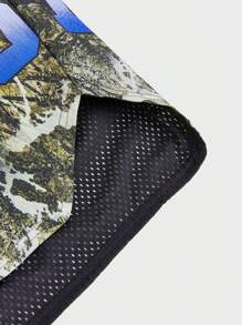 Manfinity VCAY Men Plus Size Woven Printed Straight Shorts Baggy Drawstring Camo Graphic Colorful Going Out Street Wear - Multicolor - View 3