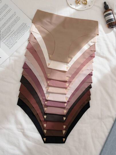 純色極簡連身三角褲（12片裝）