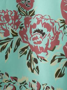 Manfinity RSRT Camisa de manga corta para hombre con estampado de flores (impresión de corte aleatorio) - Multicolor - Ver 5