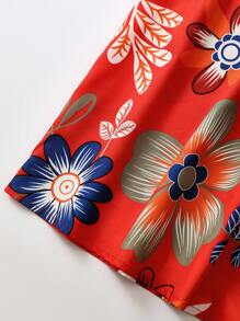 Breezaya Cộng với váy ren ren in hoa - Nhiều màu - Xem 5