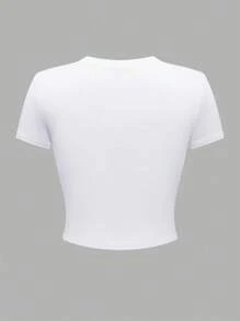 TRNVIE 我知道我是你最爱的女士夏季 Y2K 淡粉色标语短款 T 恤我知道我是你最爱的