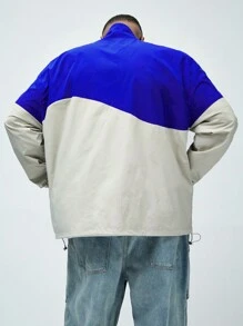 Manfinity VCAY Chaquetón holgado tejido de ocio de talla grande para hombre