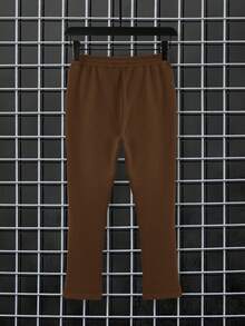 Manfinity EMRG 男裝休閒十字印花萬用短褲 - 咖啡棕 - 查看 2