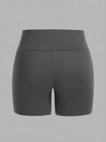 SHEIN EZwear 4 件套夏季休闲运动高腰紧身大码女式瑜伽/紧身裤 - 彩色 - 查看 5